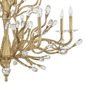 Eve 48" Twelve Lights Large Two Tier, Champagne Gold