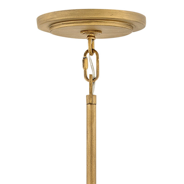 Simone 24" Six Lights Medium Convertible Chandelier, Burnished Gold