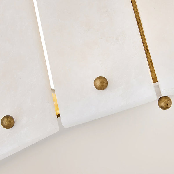 Simone 21" Four Lights Medium Semi-Flush Mount, Burnished Gold