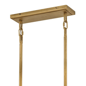 Simone 48" Eight Lights Medium Linear, Burnished Gold