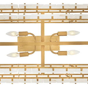 Simone 48" Eight Lights Medium Linear, Burnished Gold