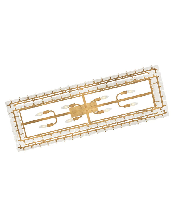 Simone 48" Eight Lights Medium Linear, Burnished Gold