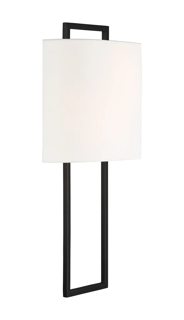 Elaren 10" Two Lights Sconce, Black Forged