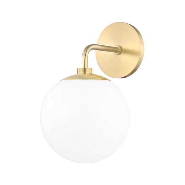 Fenorae 7" One Light Wall Sconce, Aged Brass