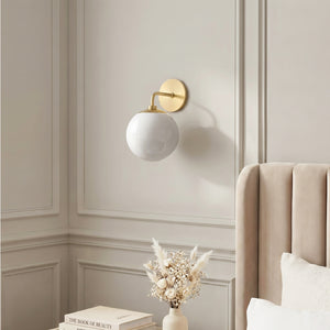 Fenorae 7" One Light Wall Sconce, Aged Brass