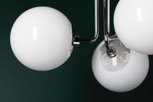 Fenorae 18" Three Lights Semi Flush, Polished Nickel