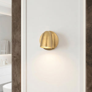 Avenelle 5" One Light Wall Sconce, Aged Brass