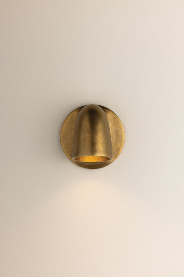 Avenelle 5" One Light Wall Sconce, Aged Brass