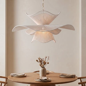 Amaris 34" One Light Chandelier, Aged Brass
