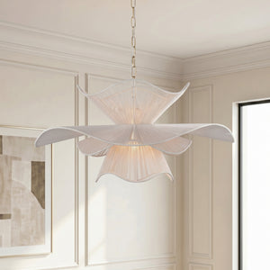 Amaris 34" One Light Chandelier, Aged Brass