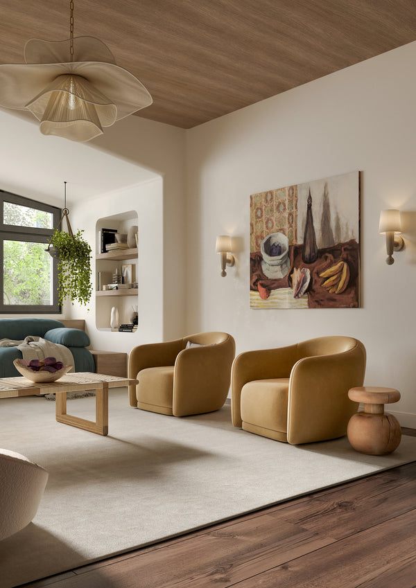 Amaris 34" One Light Chandelier, Aged Brass