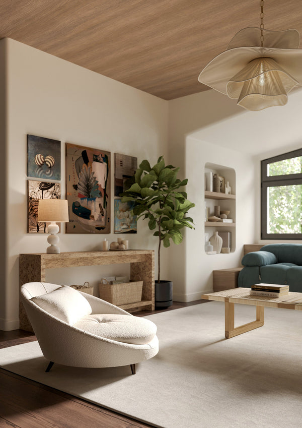 Amaris 34" One Light Chandelier, Aged Brass