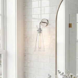 Fenani 5" One Light Wall Sconce, Polished Nickel