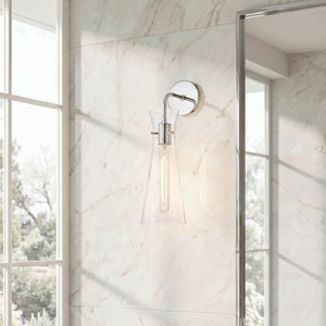 Fenani 5" One Light Wall Sconce, Polished Nickel