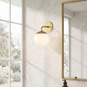 Fenis 6" One Light Bath and Vanity, Aged Brass