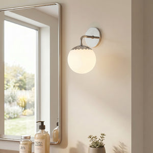Fenis 6" One Light Bath and Vanity, Polished Nickel