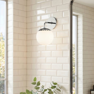 Fenis 6" One Light Bath and Vanity, Polished Nickel