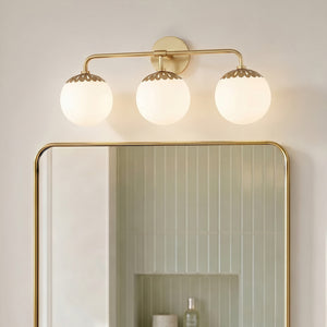 Fenis 23" Three Lights Bath and Vanity, Aged Brass
