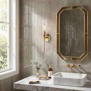 Valion 5" One Light Wall Sconce, Aged Brass