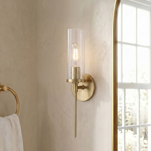 Valion 5" One Light Wall Sconce, Aged Brass