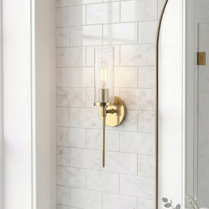 Valion 5" One Light Wall Sconce, Aged Brass