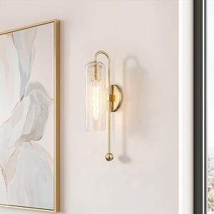 Avenael 5" One Light Wall Sconce, Aged Brass