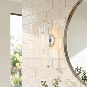 Avenael 5" One Light Wall Sconce, Polished Nickel