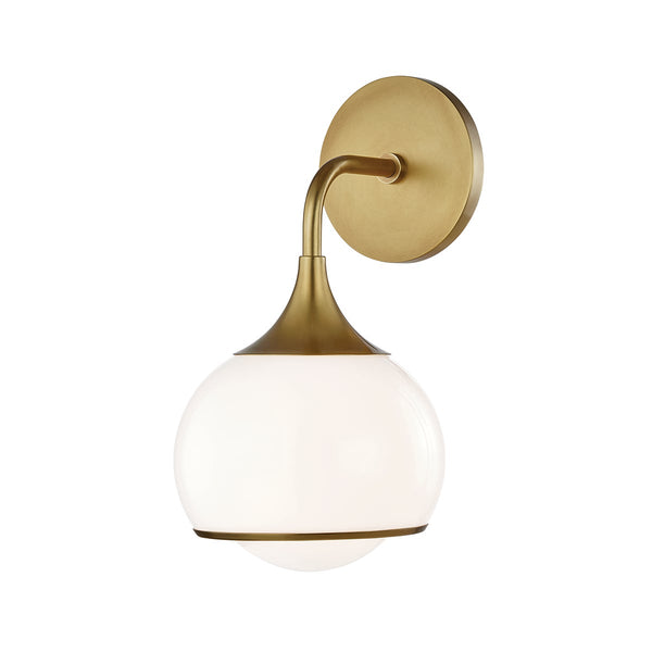 Noraine 7" One Light Bath and Vanity, Aged Brass
