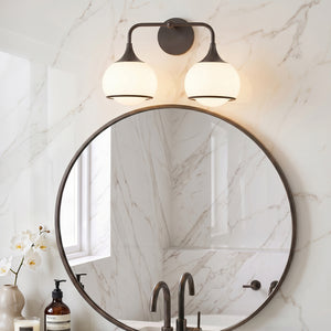 Noraine 17" Two Light Bath and Vanity, Old Bronze