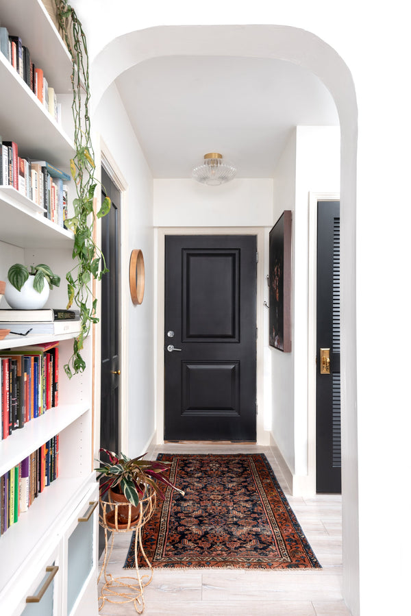 Lyael 16" One Light Flush Mount, Aged Brass