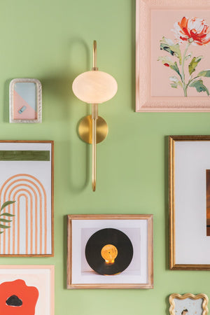 Fenellea 7" One Light Wall Sconce, Aged Brass