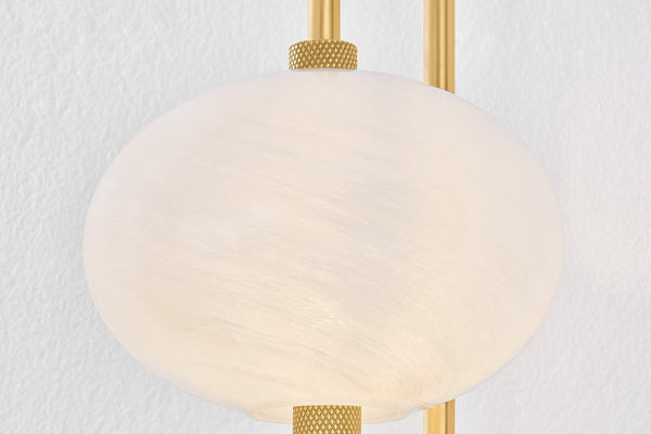 Fenellea 7" One Light Wall Sconce, Aged Brass