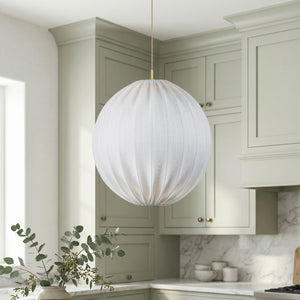 Araine 24" One Light Pendant, Aged Brass