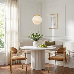 Avenorae 16" One Light Pendant, Aged Brass
