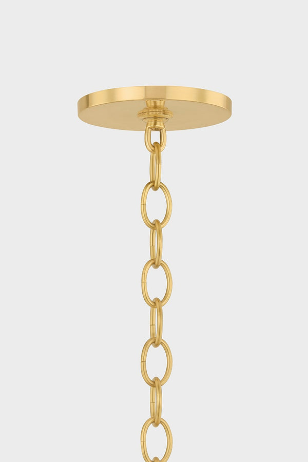 Avenorae 16" One Light Pendant, Aged Brass