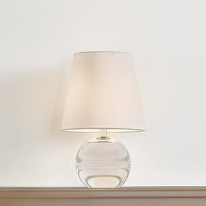 Nolyn 8" One Light Rechargeable Table Lamp, Polished Nickel