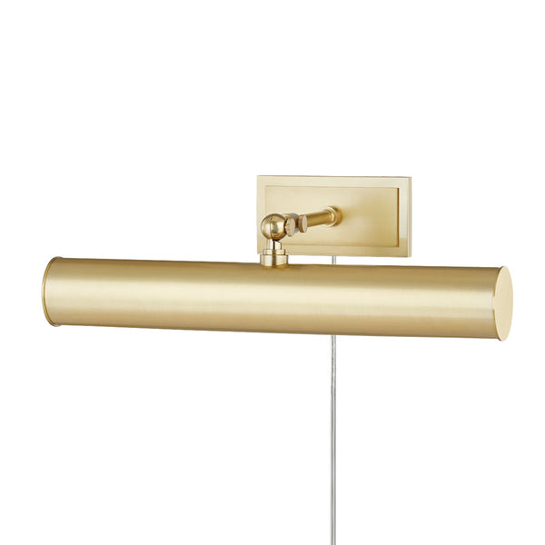 Thalan 16" Two Lights Plug-In Picture Light, Aged Brass
