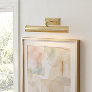 Thalan 16" Two Lights Plug-In Picture Light, Aged Brass