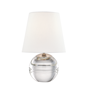 Nolyn 8" One Light Table Lamp, Polished Nickel