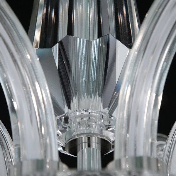Habsburg 30'' Six Light Chandelier, Polished Chrome