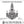 Hamilton 28'' Eight Light Chandelier, Silver with Clear Heritage Crystal