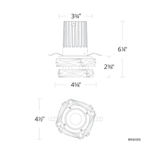 Hielo 5'' LED Recessed Light, Chrome
