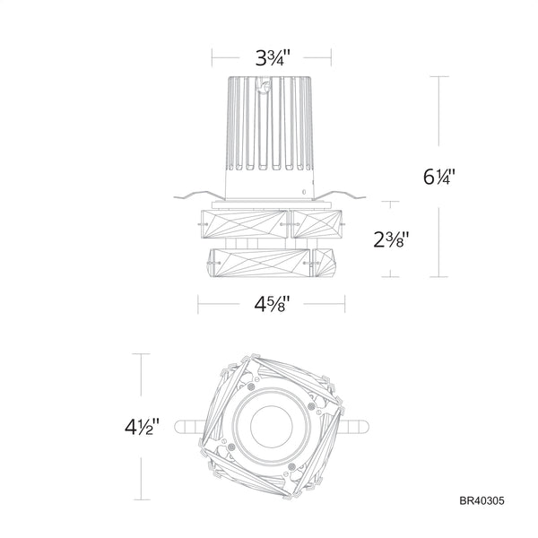 Hielo 5'' LED Recessed Light, Chrome