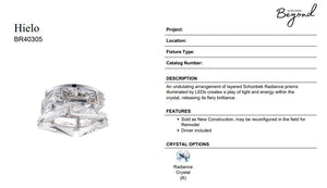 Hielo 5'' LED Recessed Light, Chrome