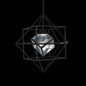Heracles 28'' LED Pendant, Black