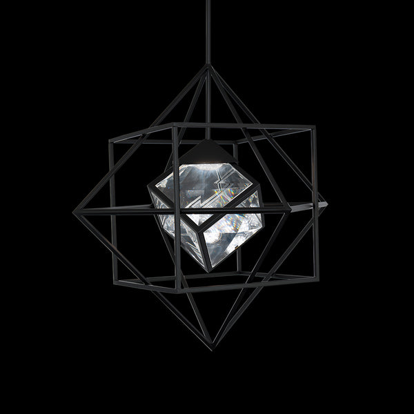 Heracles 28'' LED Pendant, Black