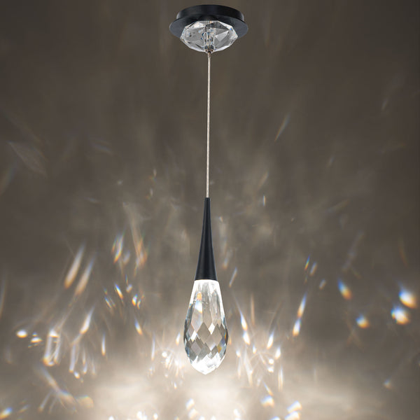 Hibiscus 3'' LED Mini Pendant, Black