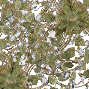Ivy 20.5'' Five Light Semi Flush Mount, Champagne