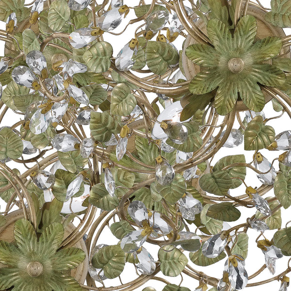 Ivy 20.5'' Five Light Semi Flush Mount, Champagne