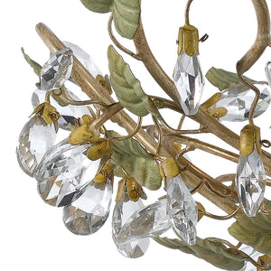 Ivy 20.5'' Five Light Semi Flush Mount, Champagne